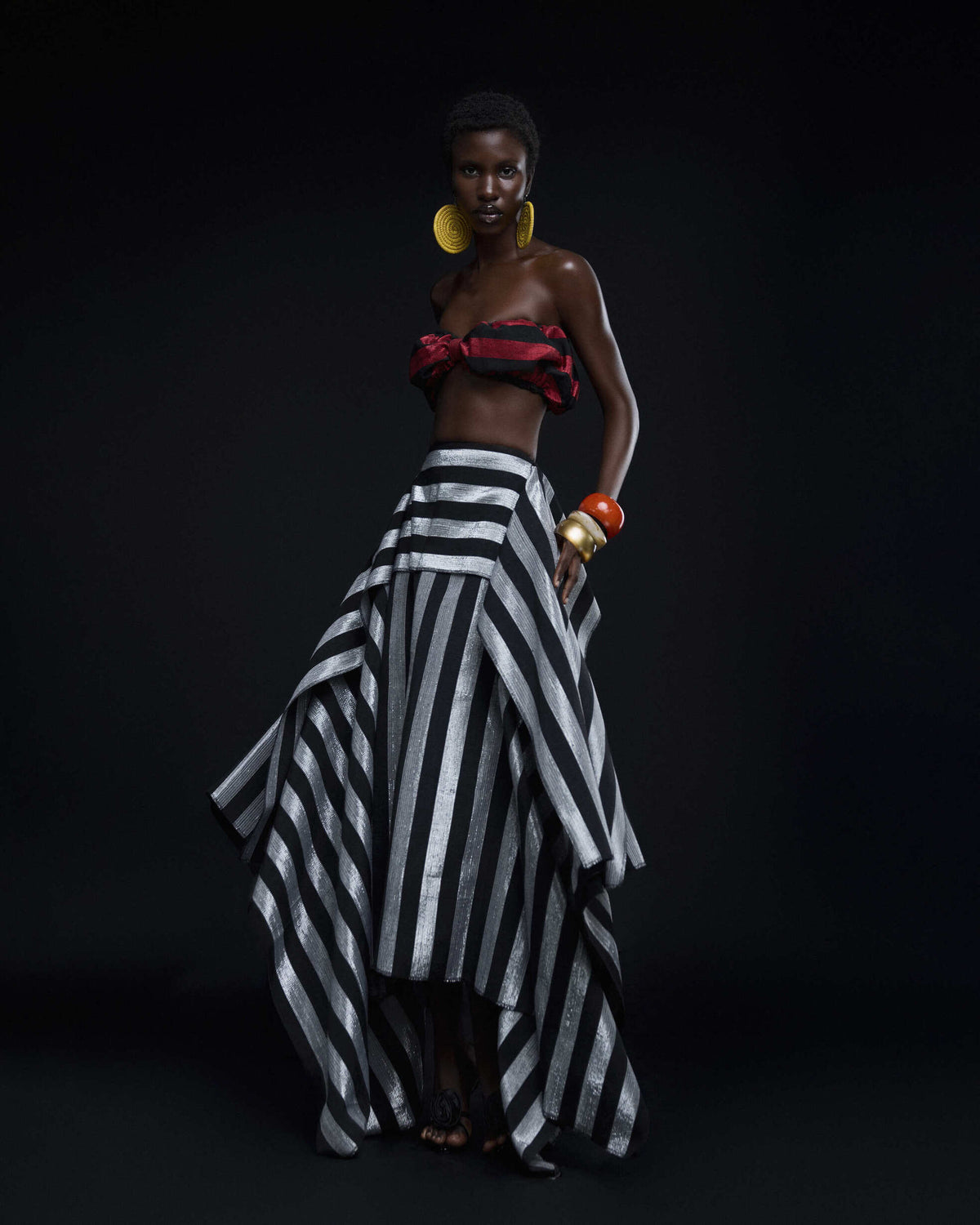 Ure Skirt in Silver Hertunba