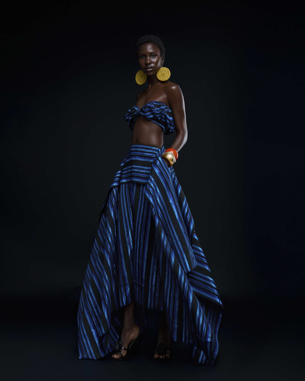 Ure Skirt  in Cobalt Hertunba