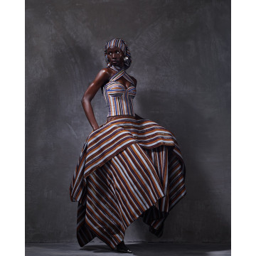 Mowa Set in Brown Multi-Color