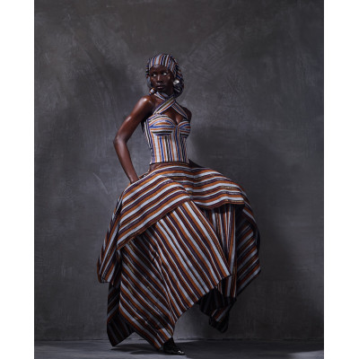 Mowa Set in Brown Multi-Color