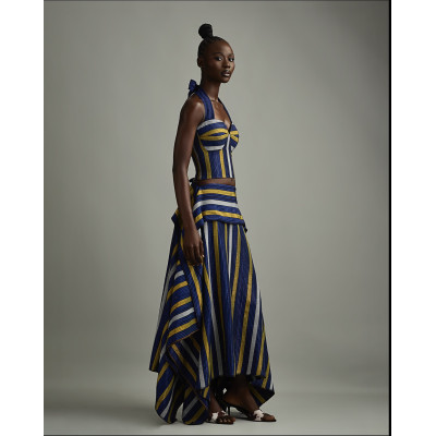 Ure Woven Skirt in Blue