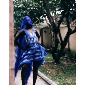 ACHEBE DRESS (blue)