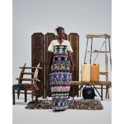 Chi Multicolored Layered Kaftan