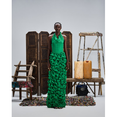 Green Omo Dress